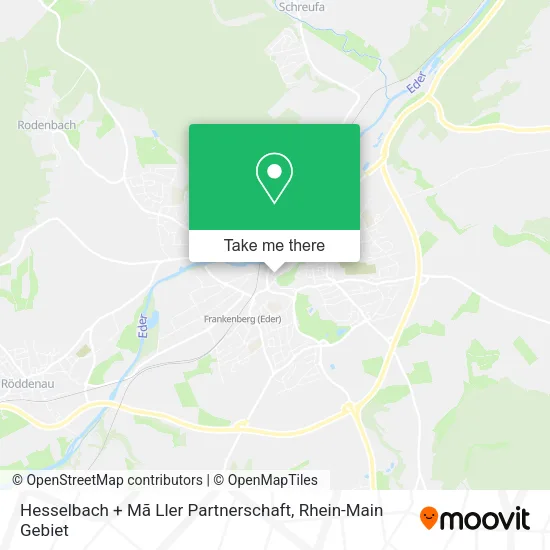 Карта Hesselbach + Mã Ller Partnerschaft