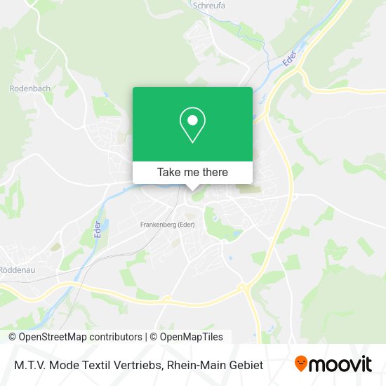 Карта M.T.V. Mode Textil Vertriebs