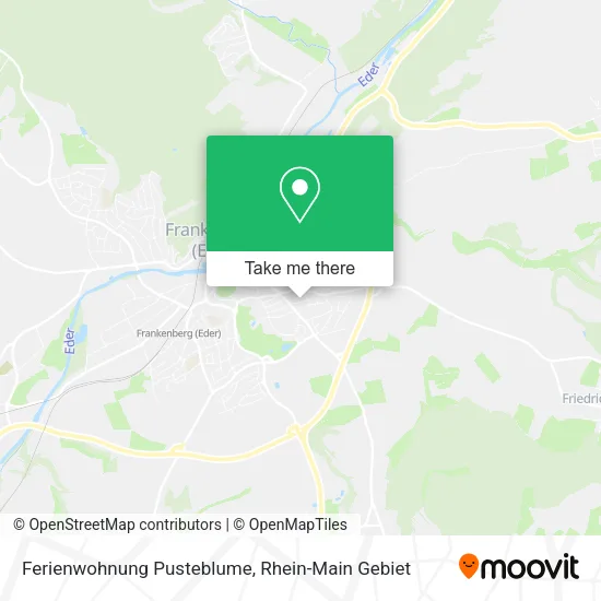 Карта Ferienwohnung Pusteblume