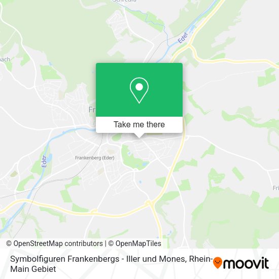 Карта Symbolfiguren Frankenbergs - Iller und Mones
