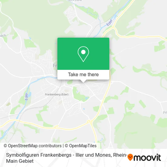 Карта Symbolfiguren Frankenbergs - Iller und Mones