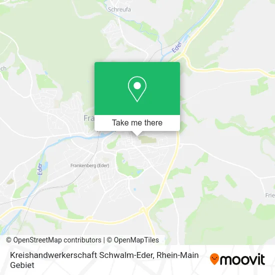 Карта Kreishandwerkerschaft Schwalm-Eder