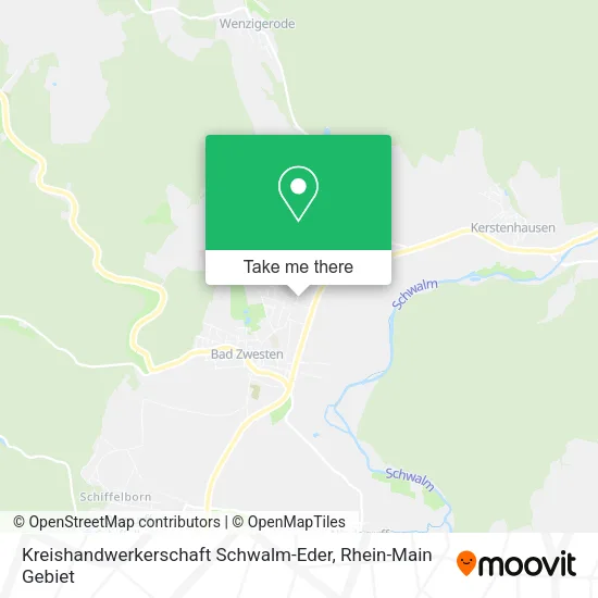 Карта Kreishandwerkerschaft Schwalm-Eder