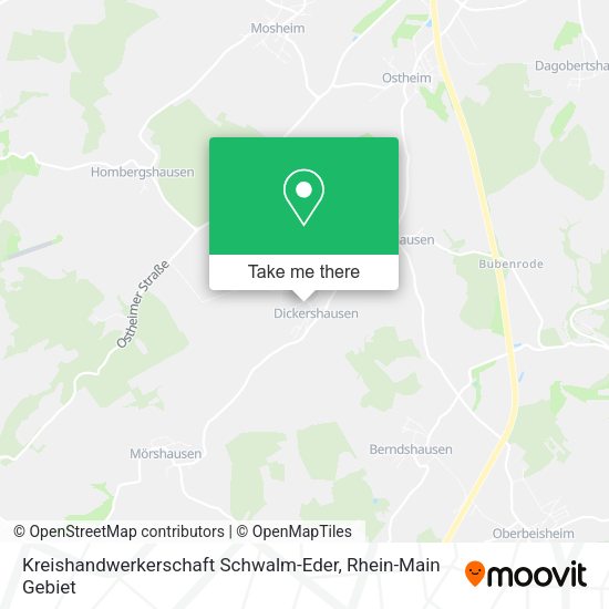 Карта Kreishandwerkerschaft Schwalm-Eder