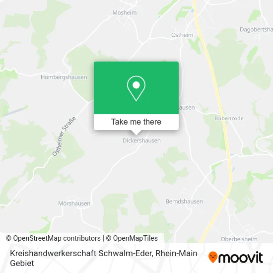Карта Kreishandwerkerschaft Schwalm-Eder