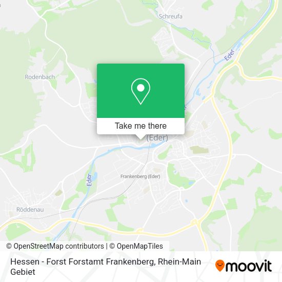 Карта Hessen - Forst Forstamt Frankenberg