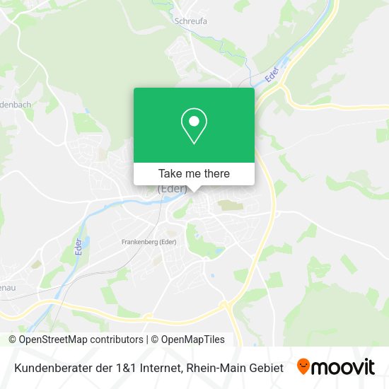Карта Kundenberater der 1&1 Internet