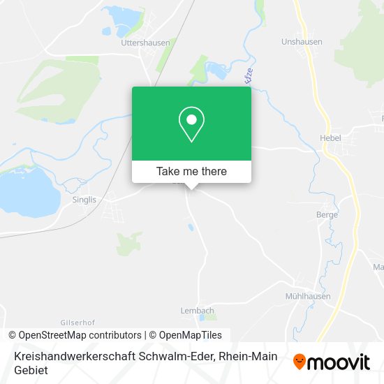 Карта Kreishandwerkerschaft Schwalm-Eder
