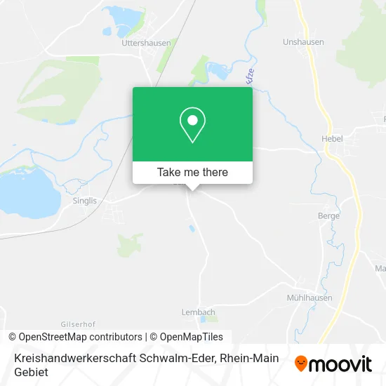 Карта Kreishandwerkerschaft Schwalm-Eder