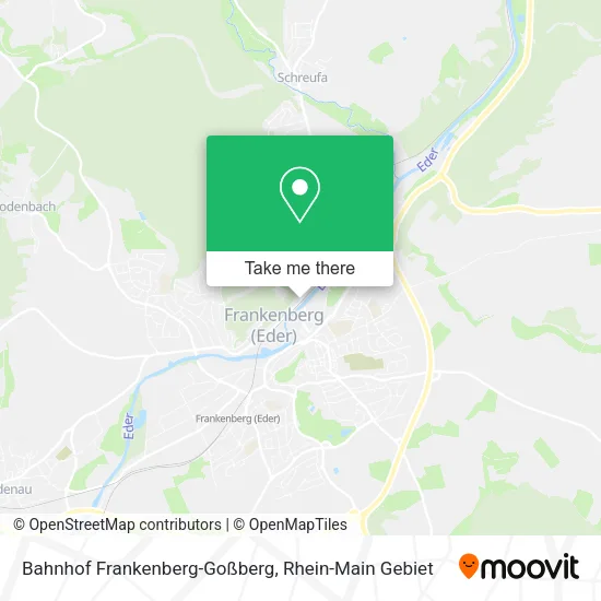 Карта Bahnhof Frankenberg-Goßberg