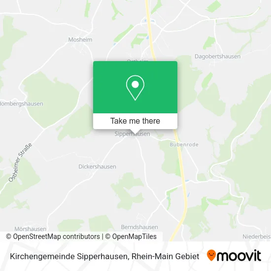 Карта Kirchengemeinde Sipperhausen