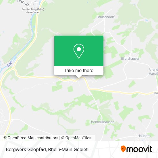Карта Bergwerk Geopfad