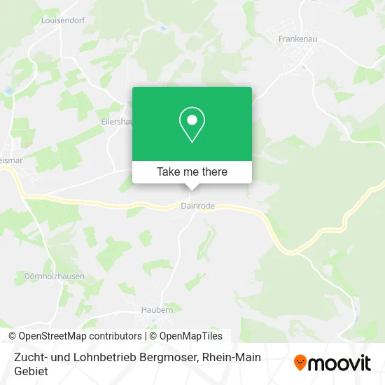 Карта Zucht- und Lohnbetrieb Bergmoser