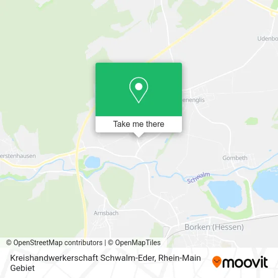 Карта Kreishandwerkerschaft Schwalm-Eder