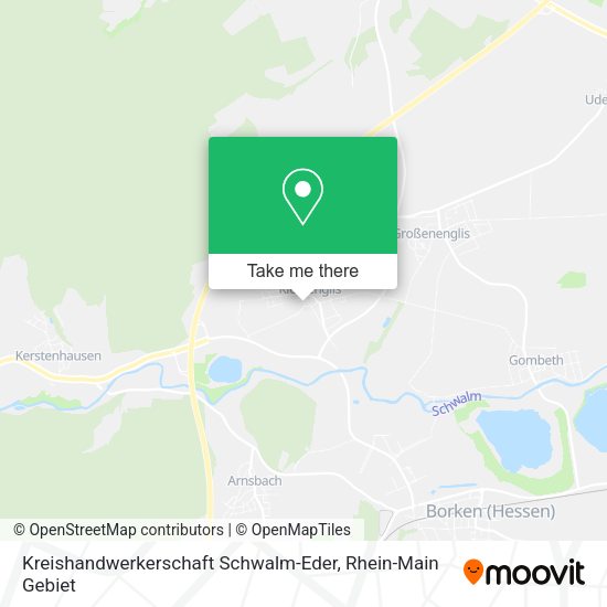 Карта Kreishandwerkerschaft Schwalm-Eder