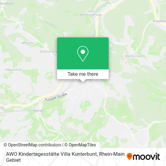 Карта AWO Kindertagesstätte Villa Kunterbunt