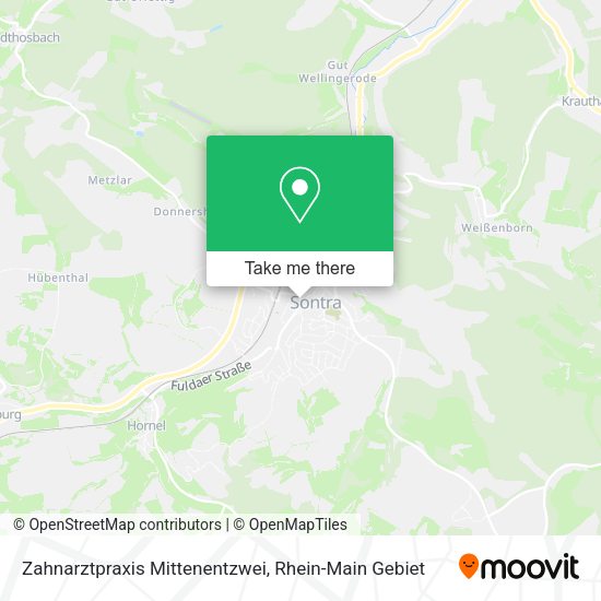 Карта Zahnarztpraxis Mittenentzwei
