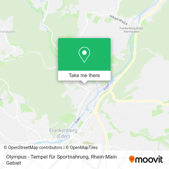 Карта Olympus - Tempel für Sportnahrung
