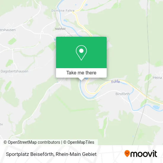 Карта Sportplatz Beiseförth