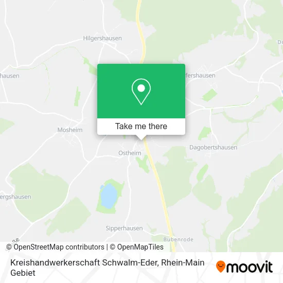 Карта Kreishandwerkerschaft Schwalm-Eder