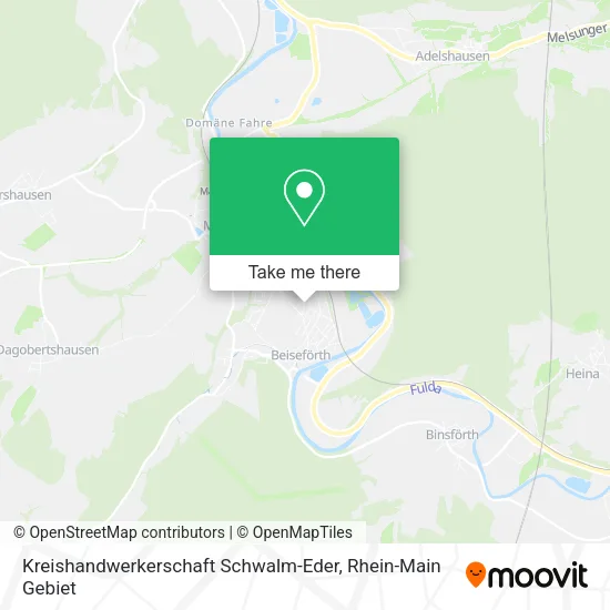 Карта Kreishandwerkerschaft Schwalm-Eder