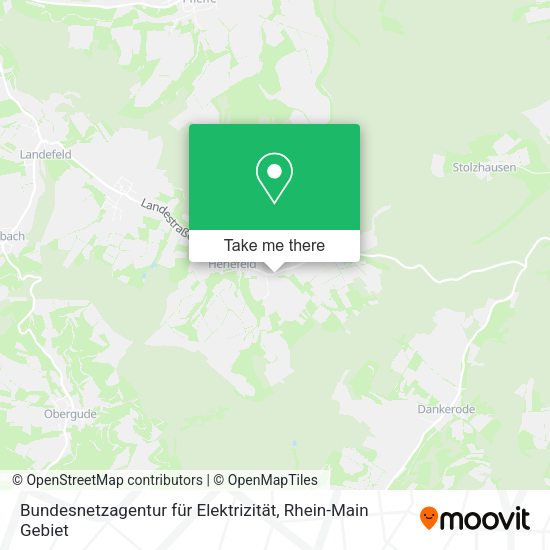 Карта Bundesnetzagentur für Elektrizität