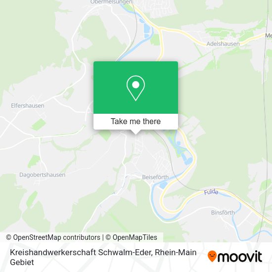 Карта Kreishandwerkerschaft Schwalm-Eder