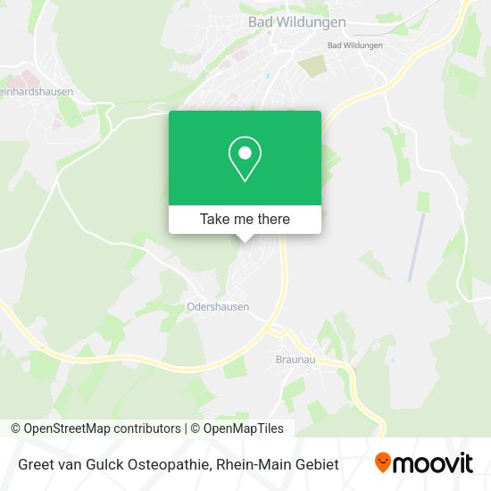 Карта Greet van Gulck Osteopathie