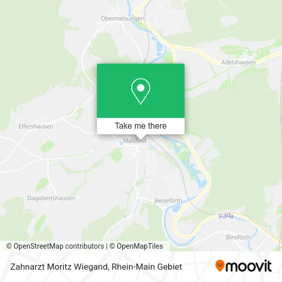 Карта Zahnarzt Moritz Wiegand
