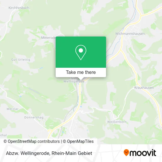 Карта Abzw. Wellingerode