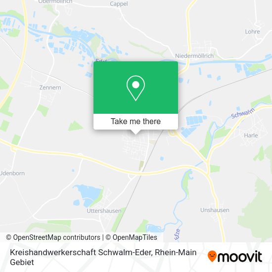 Карта Kreishandwerkerschaft Schwalm-Eder