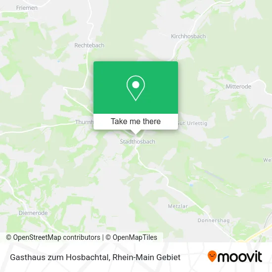 Карта Gasthaus zum Hosbachtal