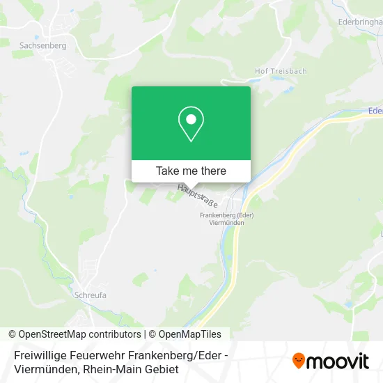 Карта Freiwillige Feuerwehr Frankenberg / Eder - Viermünden