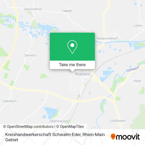 Карта Kreishandwerkerschaft Schwalm-Eder