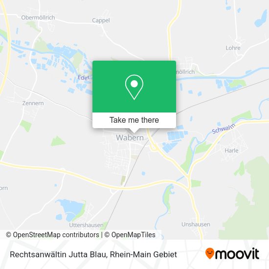 Карта Rechtsanwältin Jutta Blau