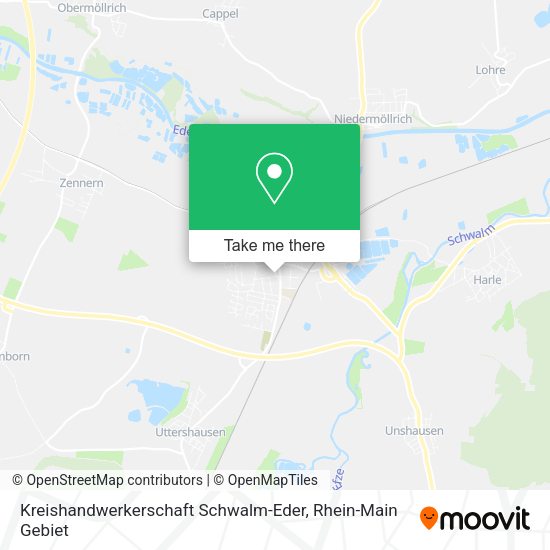 Карта Kreishandwerkerschaft Schwalm-Eder