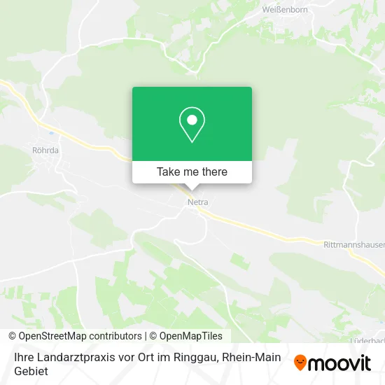 Карта Ihre Landarztpraxis vor Ort im Ringgau