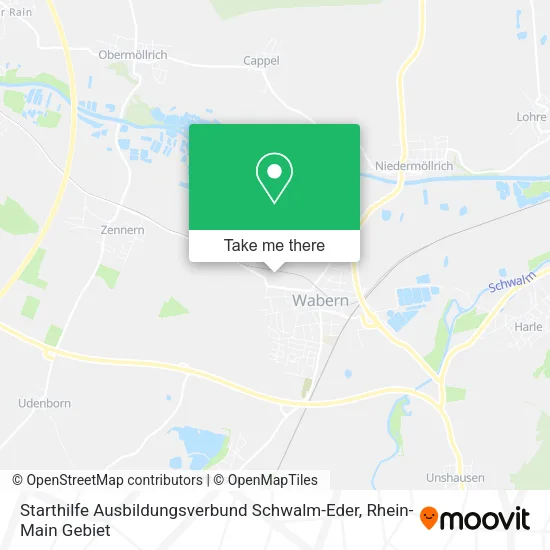 Карта Starthilfe Ausbildungsverbund Schwalm-Eder