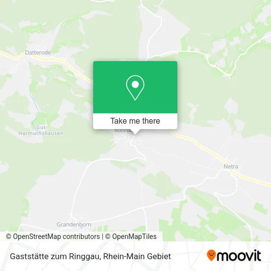 Карта Gaststätte zum Ringgau