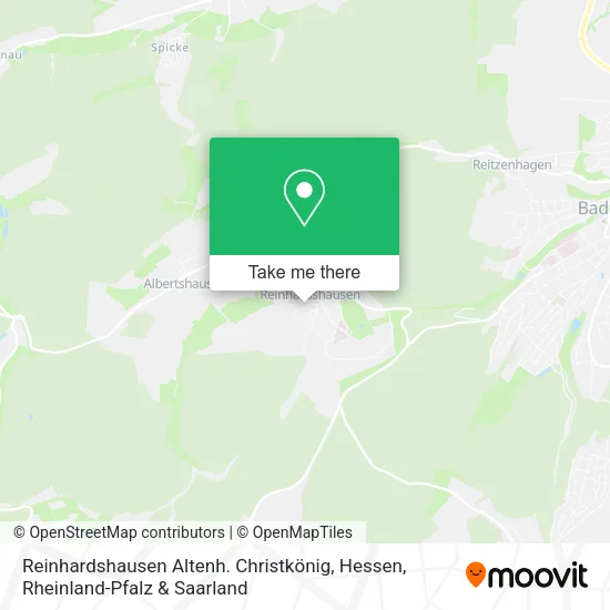Карта Reinhardshausen Altenh. Christkönig