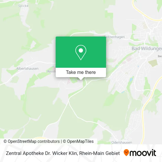 Карта Zentral Apotheke Dr. Wicker Klin