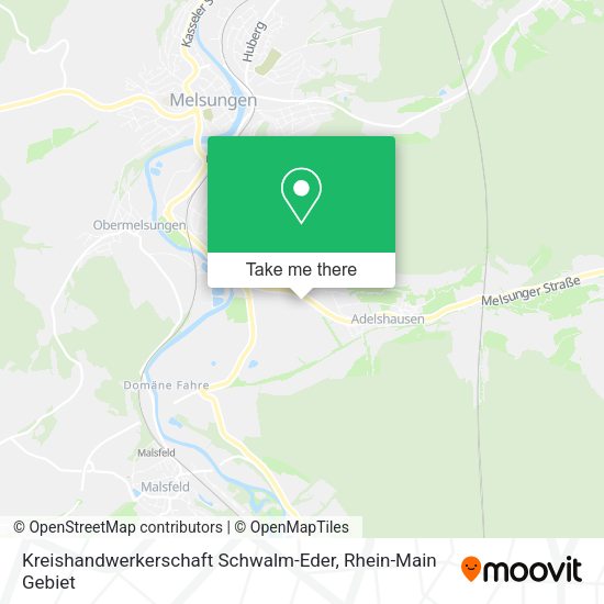 Карта Kreishandwerkerschaft Schwalm-Eder