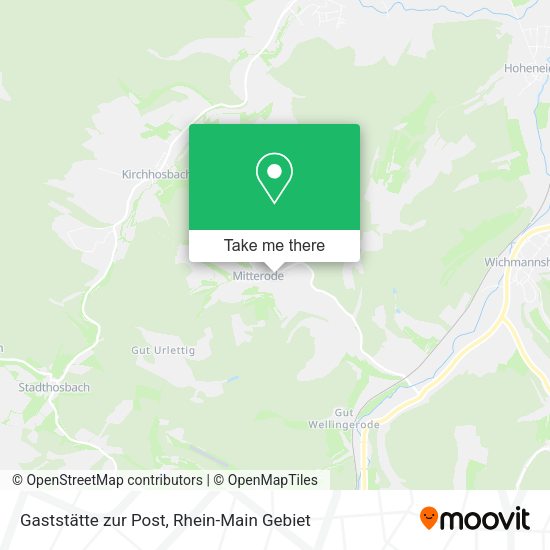 Карта Gaststätte zur Post