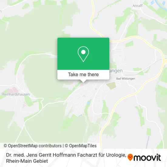 Карта Dr. med. Jens Gerrit Hoffmann Facharzt für Urologie