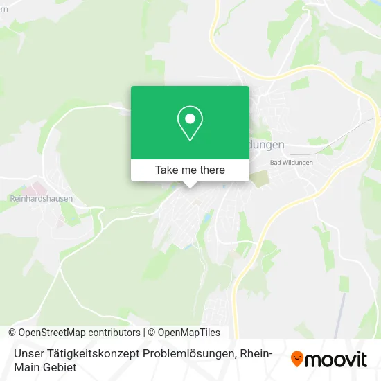 Карта Unser Tätigkeitskonzept Problemlösungen