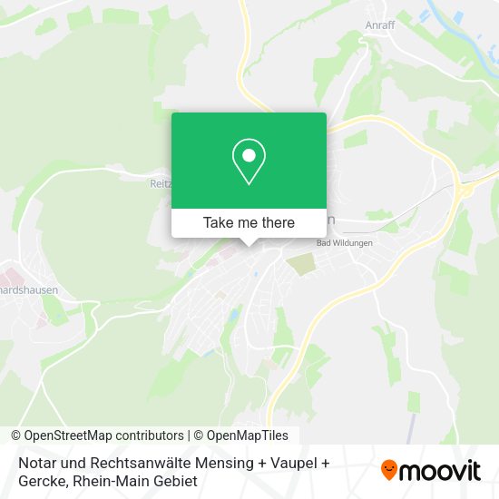 Карта Notar und Rechtsanwälte Mensing + Vaupel + Gercke