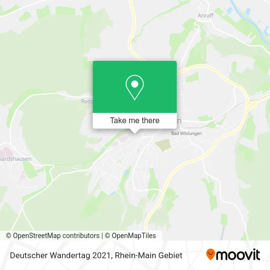 Карта Deutscher Wandertag 2021