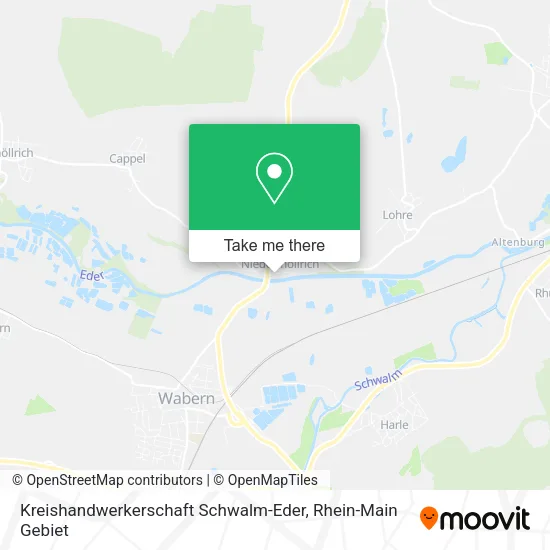 Карта Kreishandwerkerschaft Schwalm-Eder