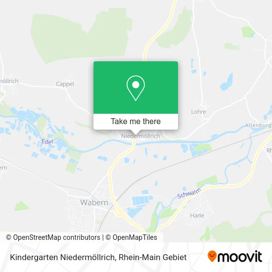 Карта Kindergarten Niedermöllrich