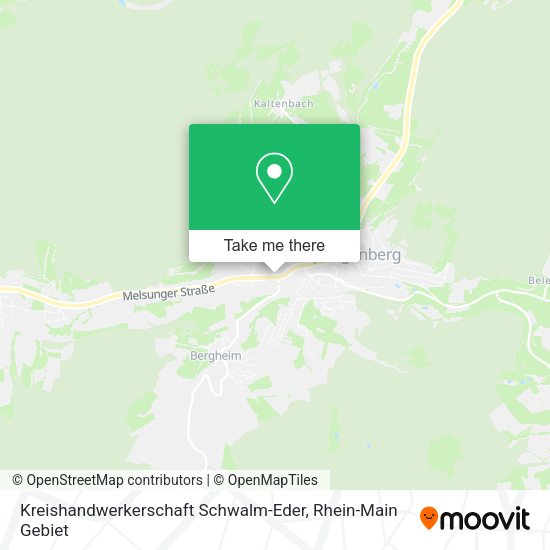 Карта Kreishandwerkerschaft Schwalm-Eder